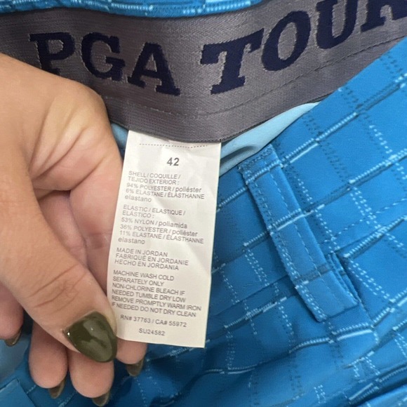 PGA Tour Pro Series Motionflux 360 Blue Print Golf Shorts Mens sz 42 FS Charity - Picture 11 of 11